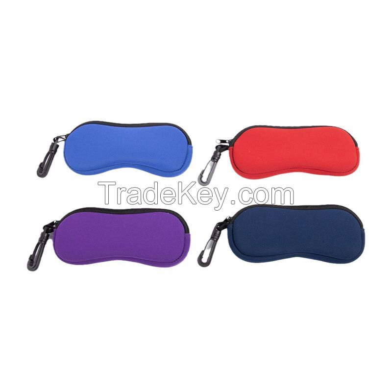 Custom Neoprene Eyeglasses Case With Carabiner