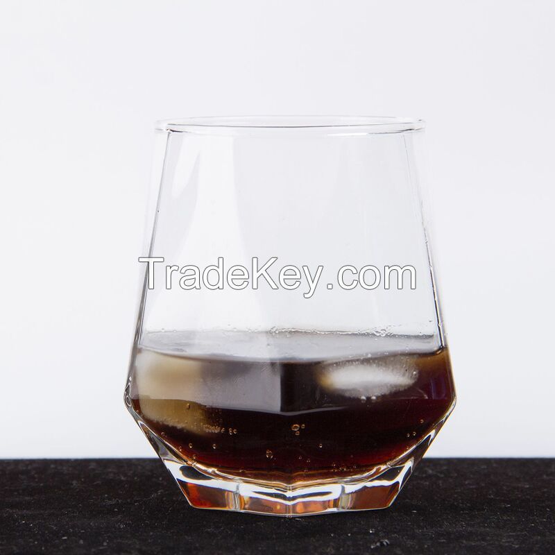 10 oz. Hexagonal Geometric Drinking Glass