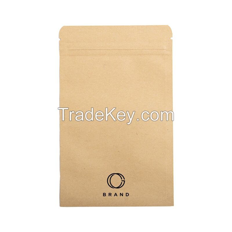 Small Aluminum Foil Ziplock Kraft Paper Bag