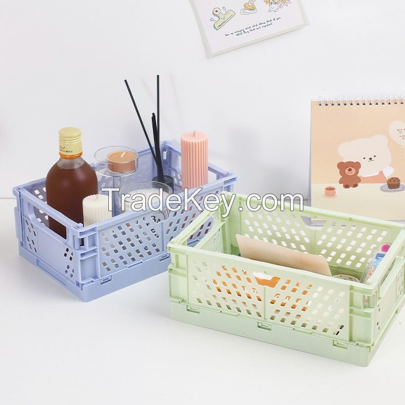 Medium Folding Plastic Storage Basket