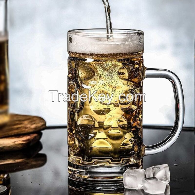 1L Large Capacity Glass Beer Mug