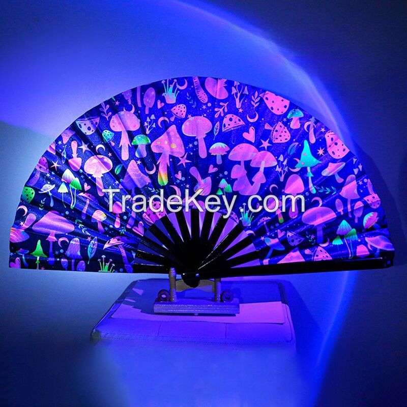 Custom Folding Glow-in-the-dark Fan