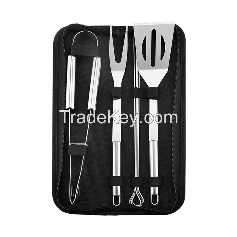 7Pcs BBQ Tool Set With Carry Bag