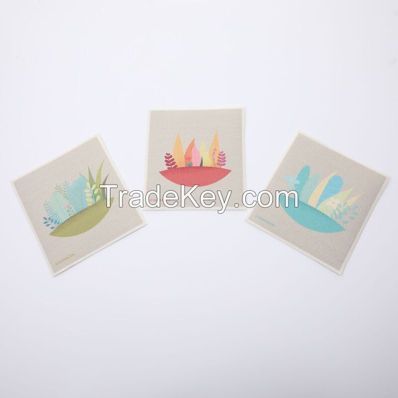 Customized Eco Friendly Degradable Dish Cloth