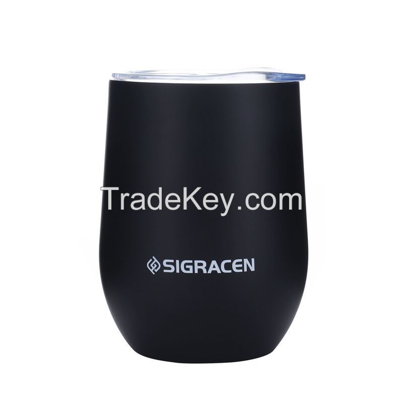 12 oz. Vacuum Insulated Wine Tumbler With Lid