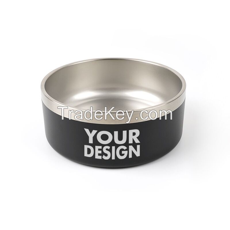42 oz. Double Wall Stainless Steel Pet Bowl