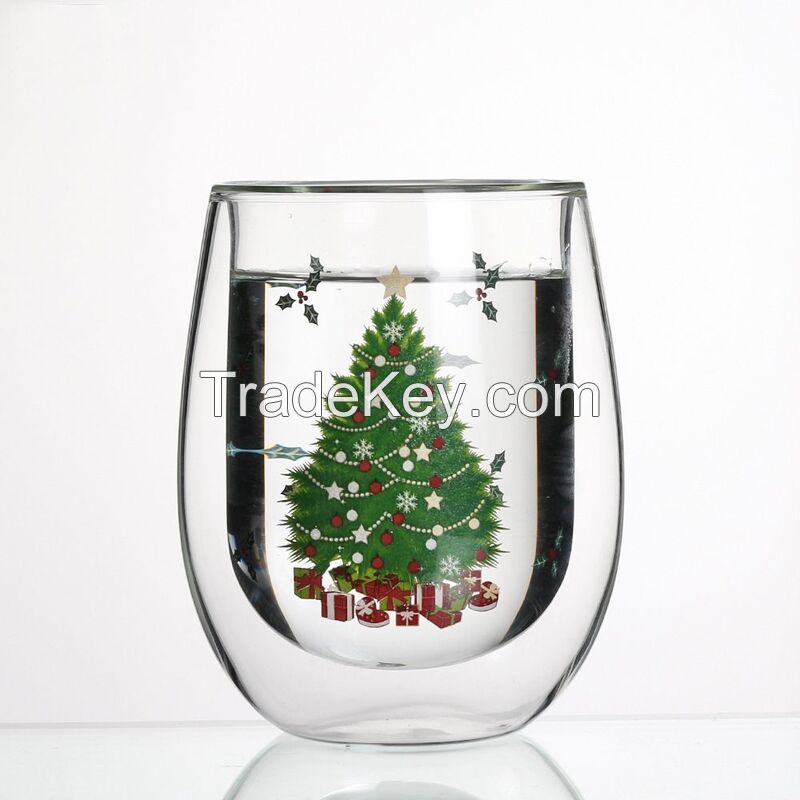 Print Double Layer Glass Tumbler