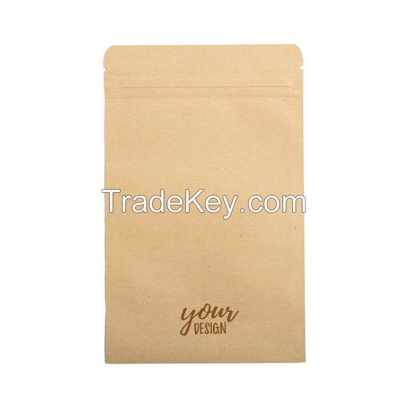 Small Aluminum Foil Ziplock Kraft Paper Bag