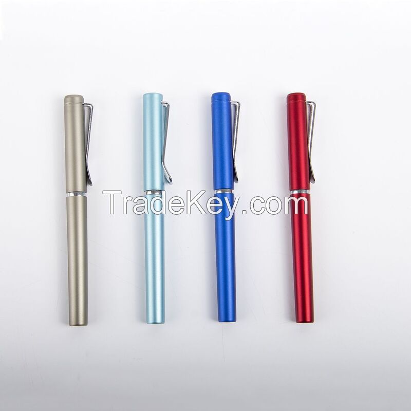 Custom Metallic Plastic Clip U Shaped Gel Pen