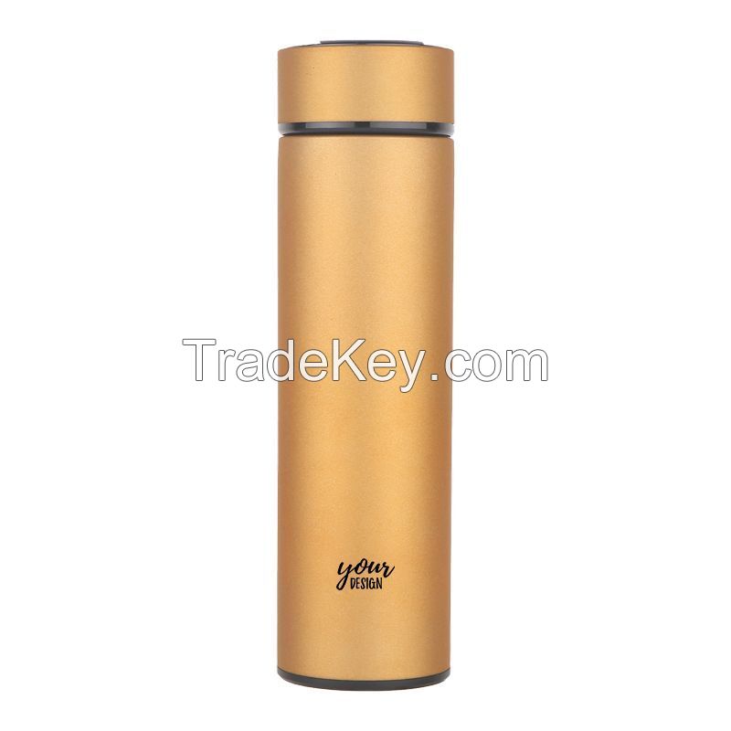 450ml Rubber Painting Insulated Tea Infuser Bottle