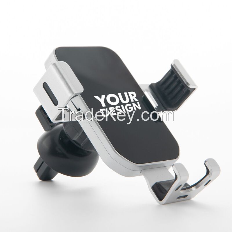 Aluminum Alloy Mirror Car Air Vent Phone Holder