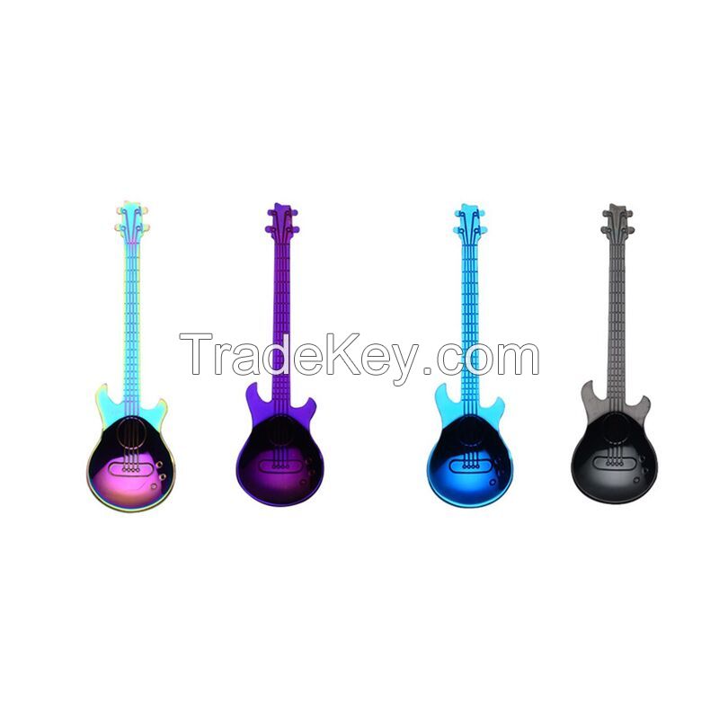 Stainless Steel Creative Guitar Spoon