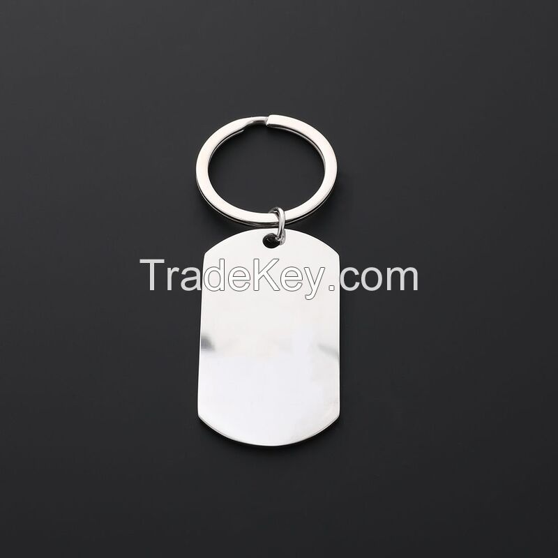 Personalized Engraved Stainless Steel Keychain