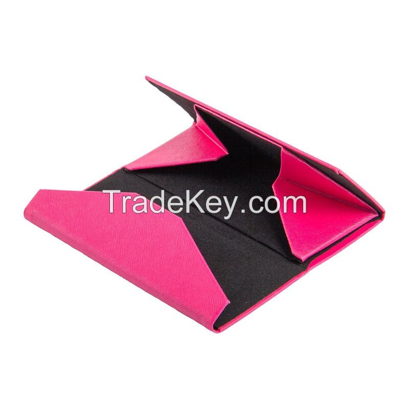 Leather Triangular Folding Glasses Case