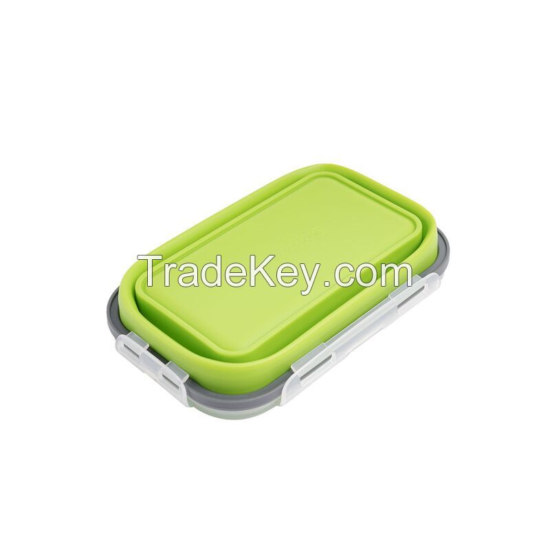Silicone Folding Square Lunch Box