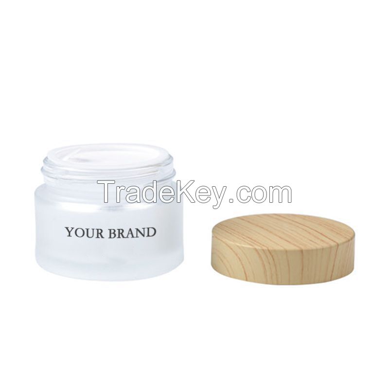 50g Frosted Glass Cream Jar