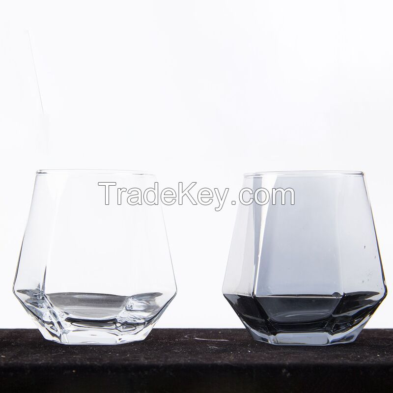 10 oz. Hexagonal Geometric Drinking Glass