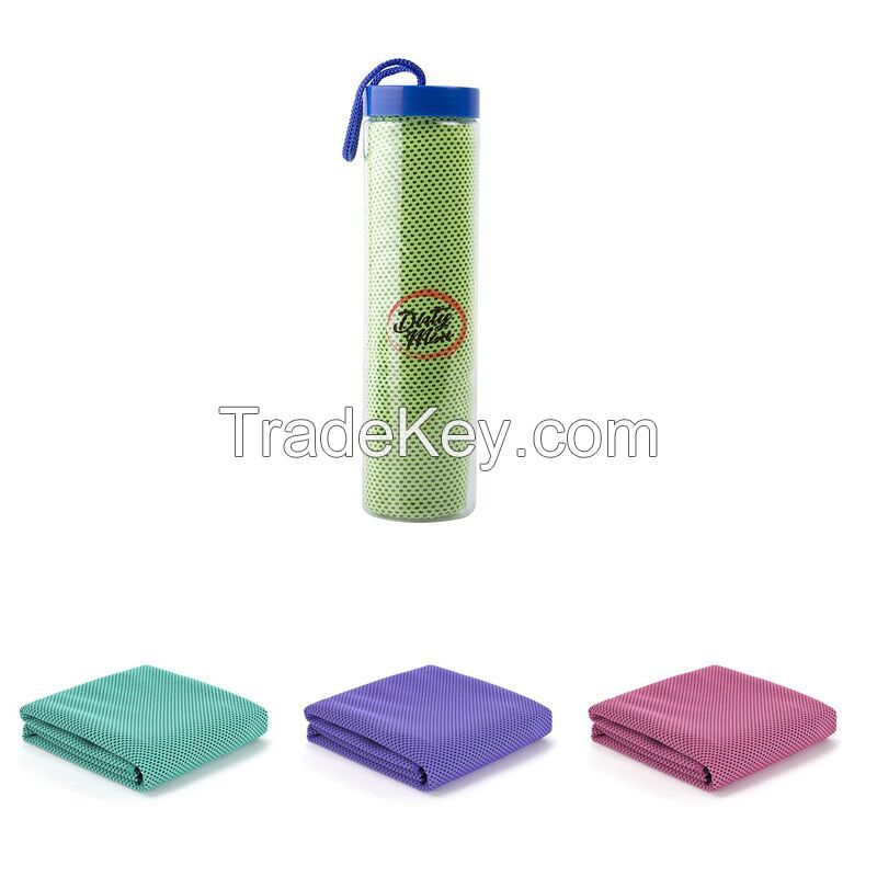 Sport Cooling Towel With Bottle