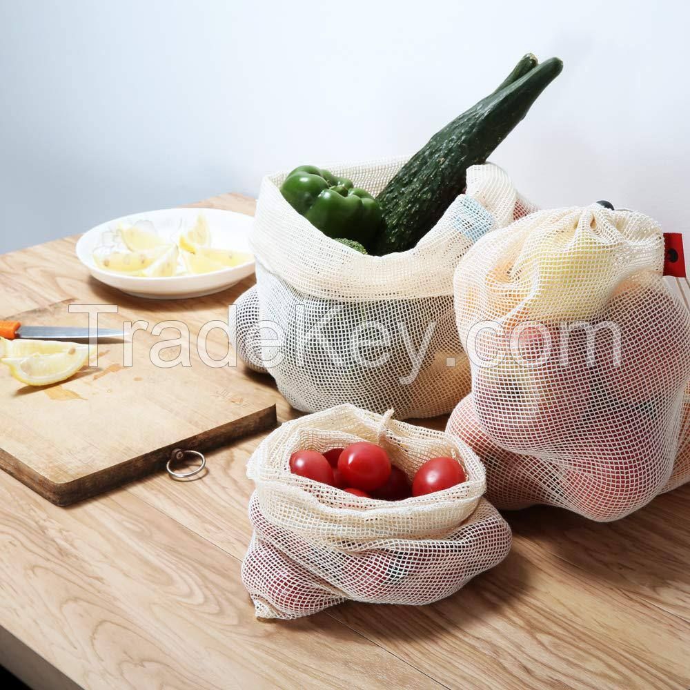 Organic Cotton Mesh Produce Bag