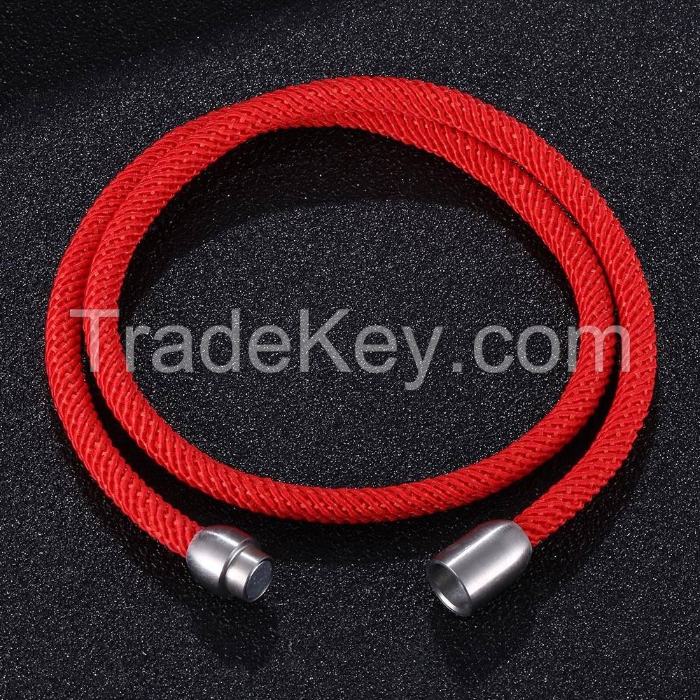 Magnetic Clasp Rope Bracelet
