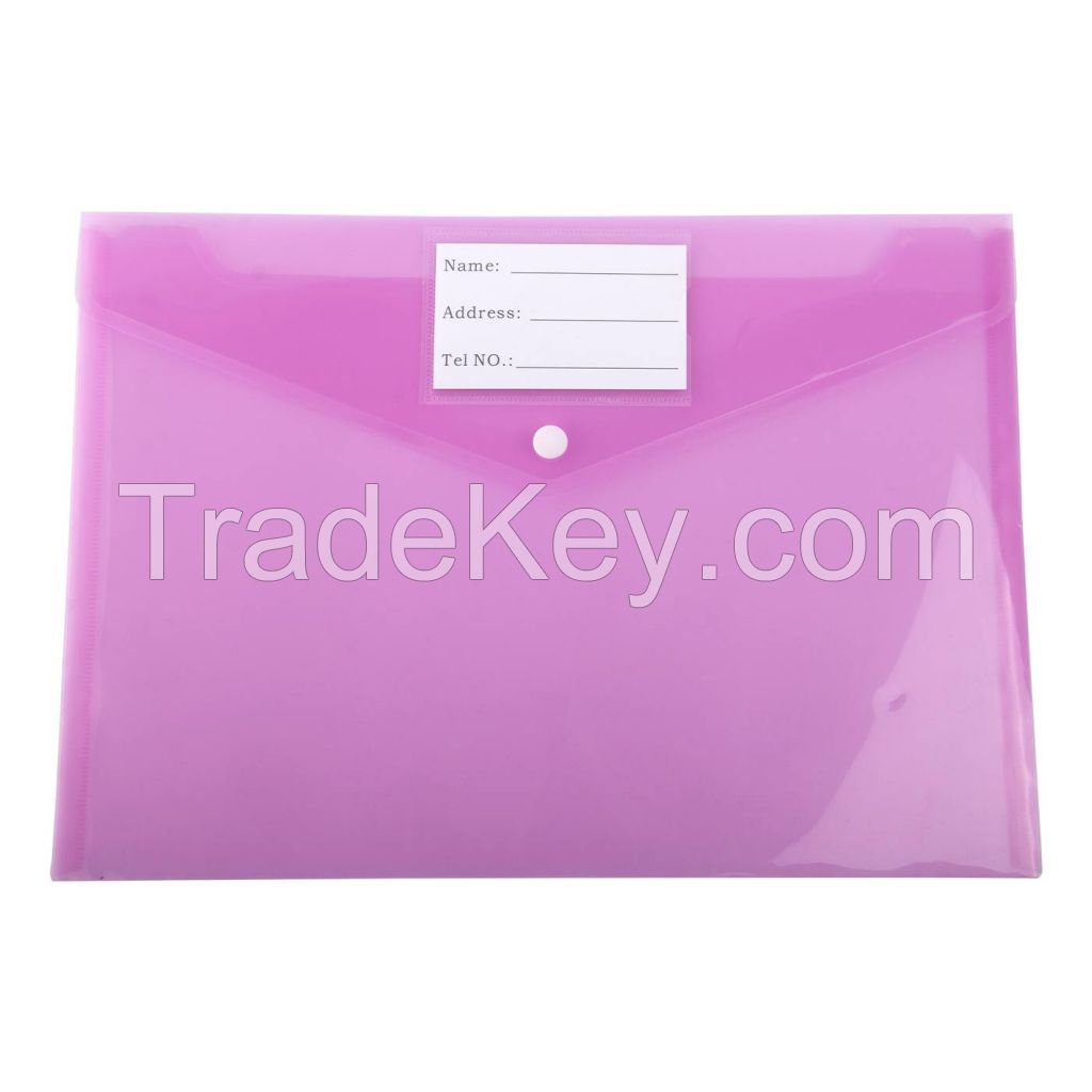 Clear Envelope Folder With Snap Button