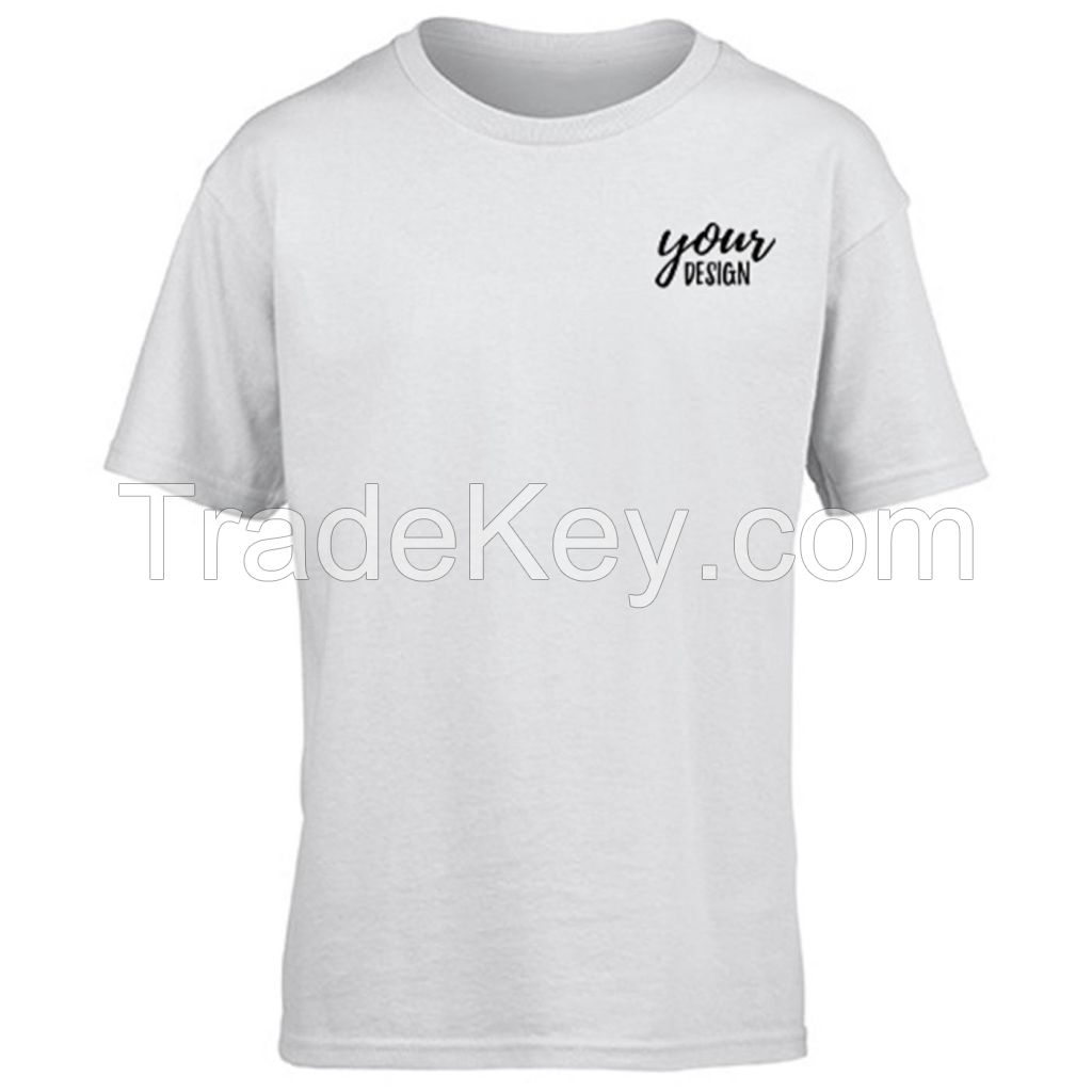 Youth White Short-Sleeved T-shirt