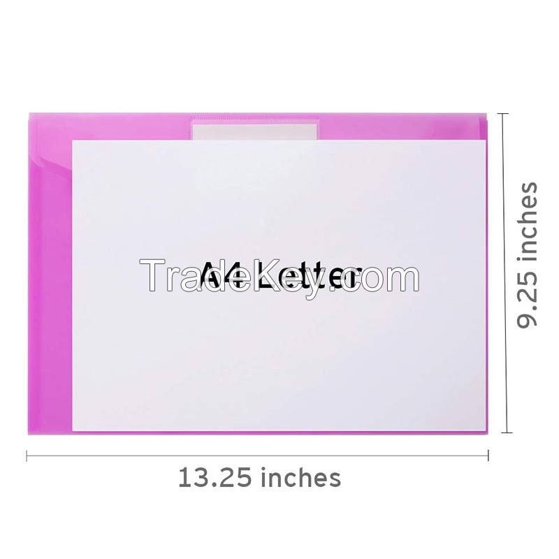 Clear Envelope Folder With Snap Button