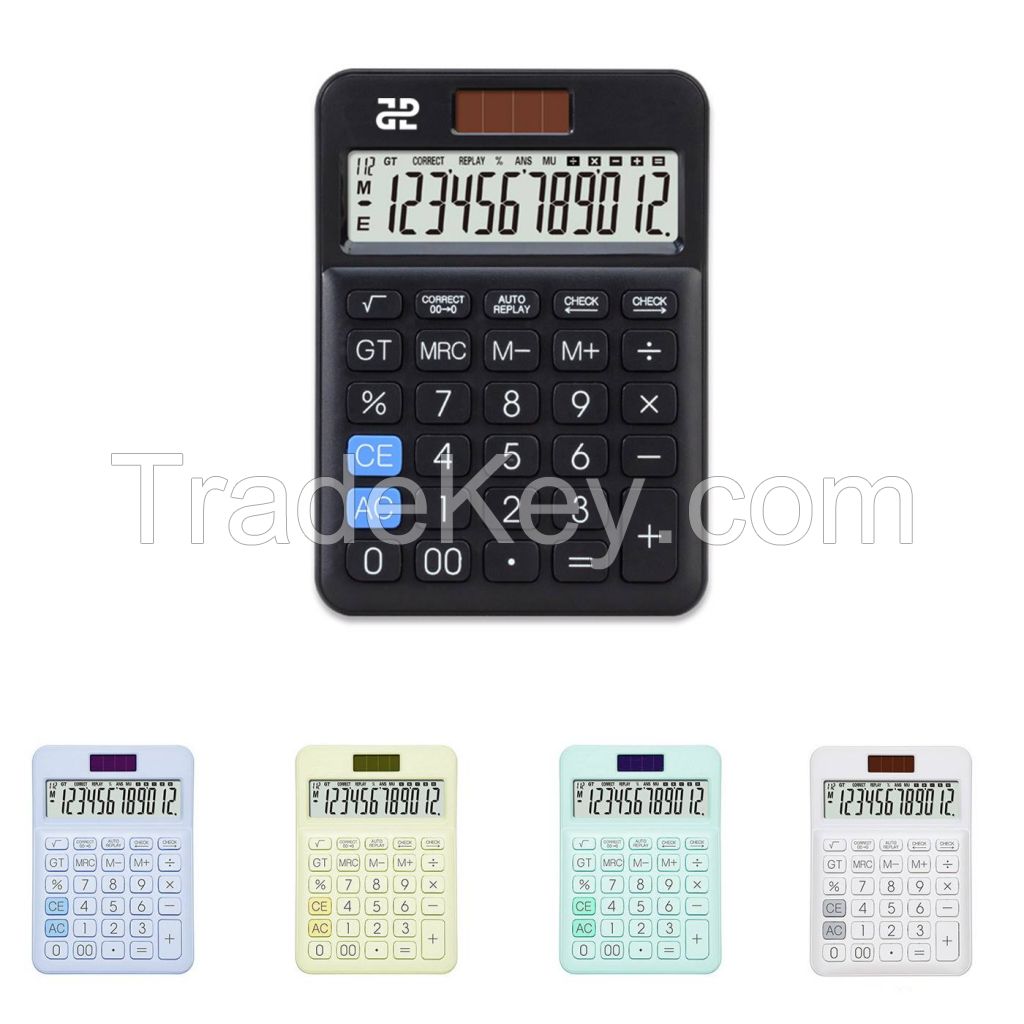 12 Digit Dual Power Desktop Business Calculator