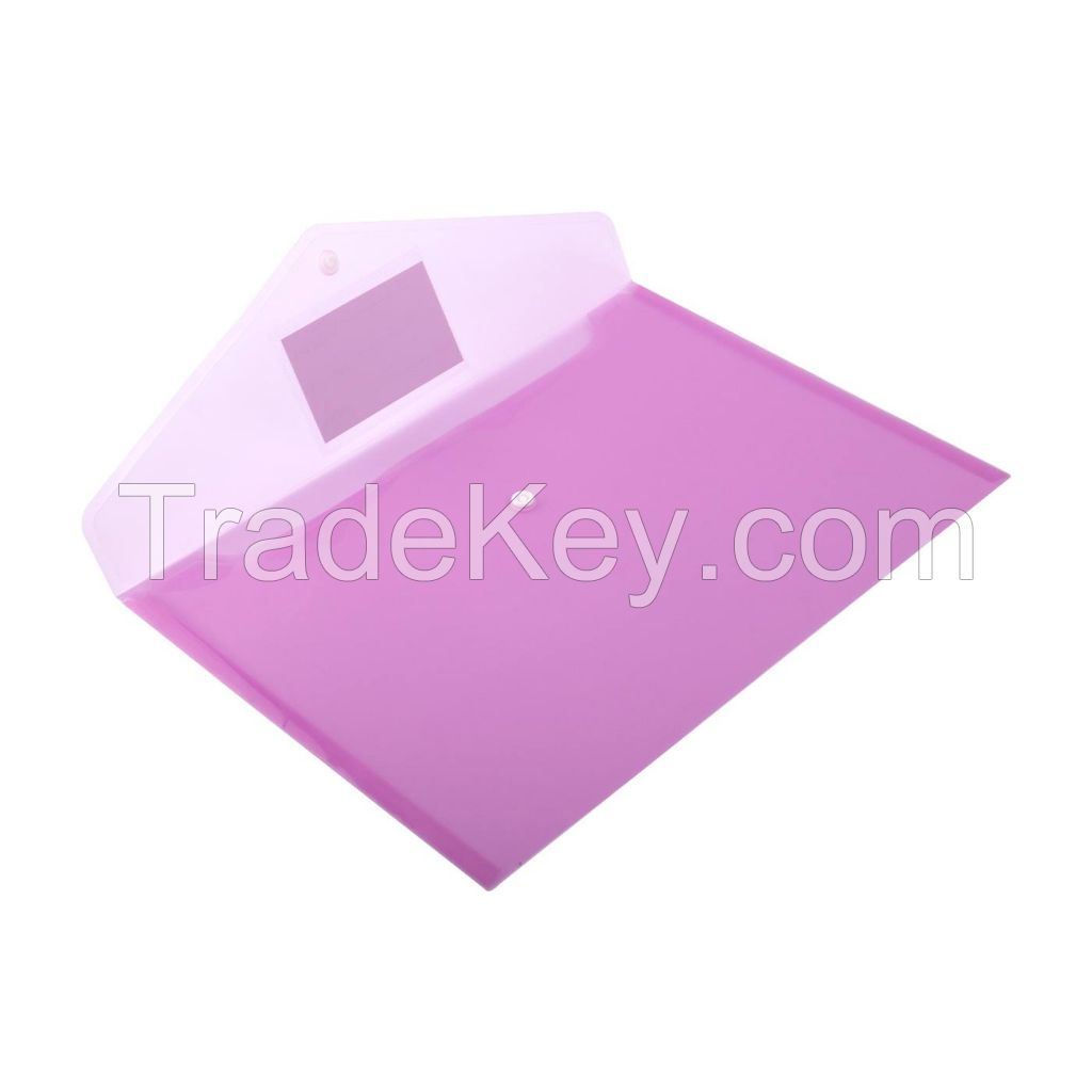 Clear Envelope Folder With Snap Button