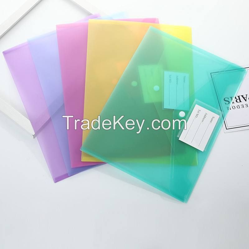 Clear Envelope Folder With Snap Button