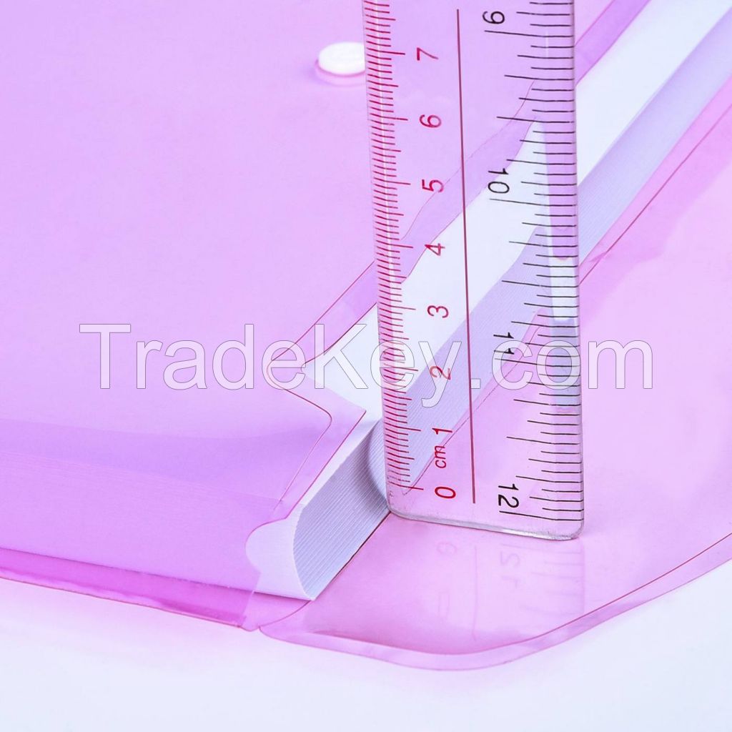 Clear Envelope Folder With Snap Button