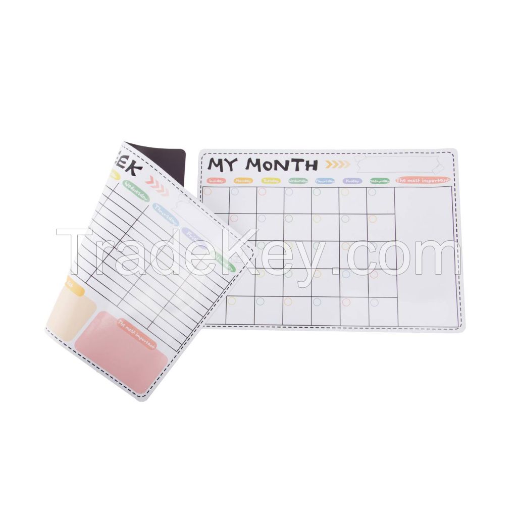 Magnetic Refrigerator Calendar Whiteboard
