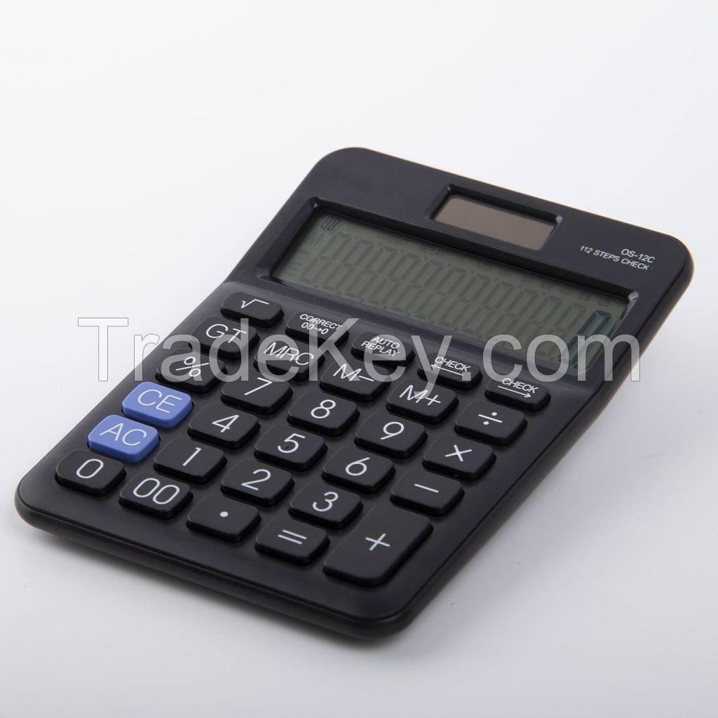 12 Digit Dual Power Desktop Business Calculator