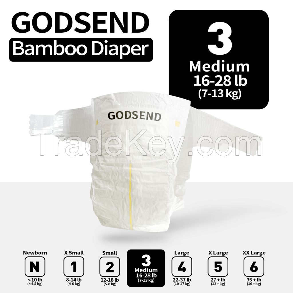 Bamboo Viscose Disposable Diaper for Baby