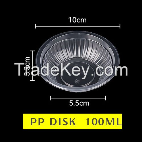 Disposable Plastic Drizzling Plates PP/PET  disposable food disk