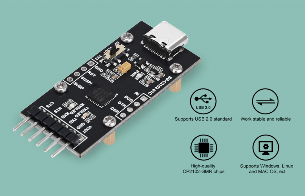 USB to UART Serial 6PIN Converter Adapter Module