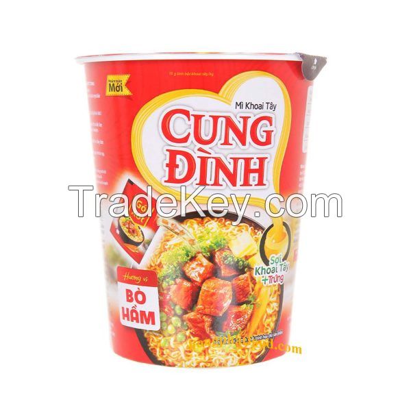  Cung Dinh Stewed Beef Instant Potato Noodles Cup 65g