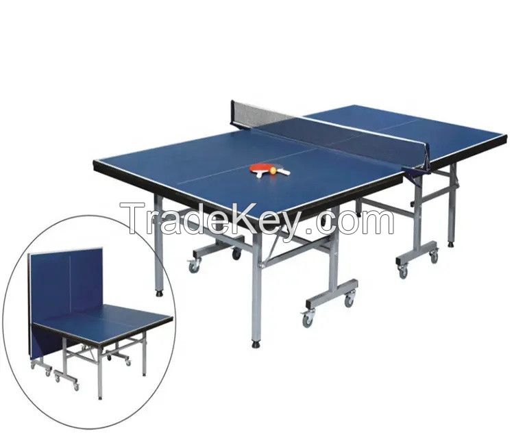 HDF Board Foldable Movable Table Tennis Table