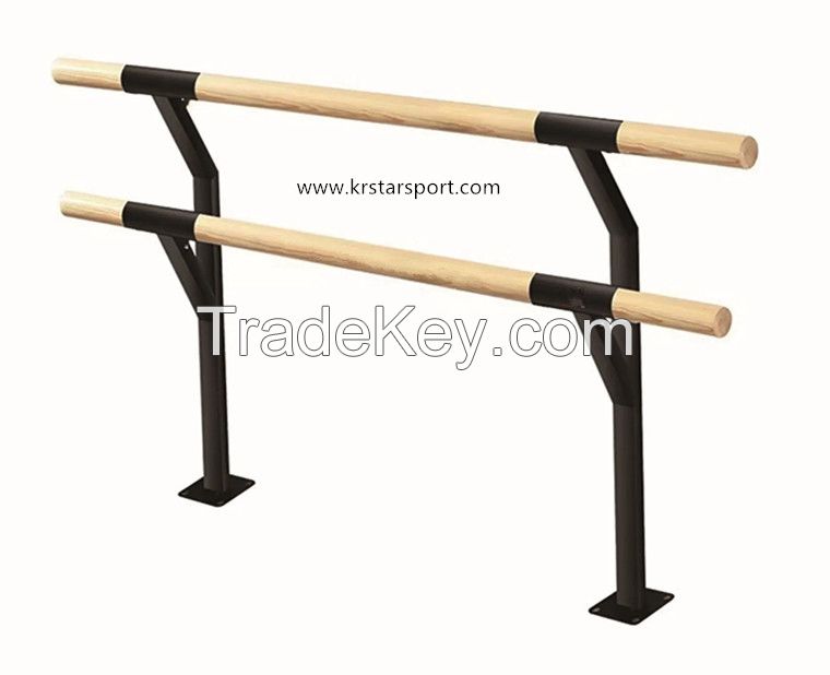 Two layer ground fixed training dance pole exercise bar