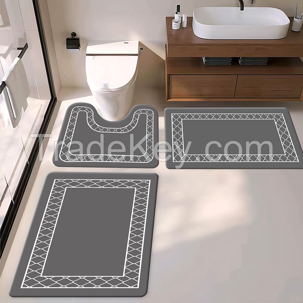 pu bath mats non-slip pvc foam mats