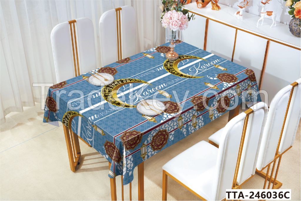 New hot sell Ramadan  PVC Tablecloth