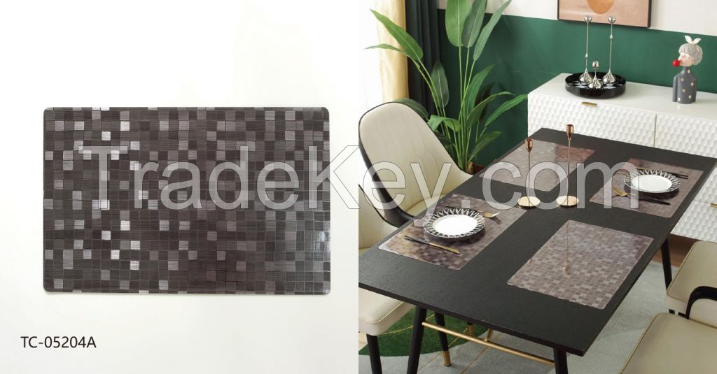 factory price of waterproof washable placemats for dining table 