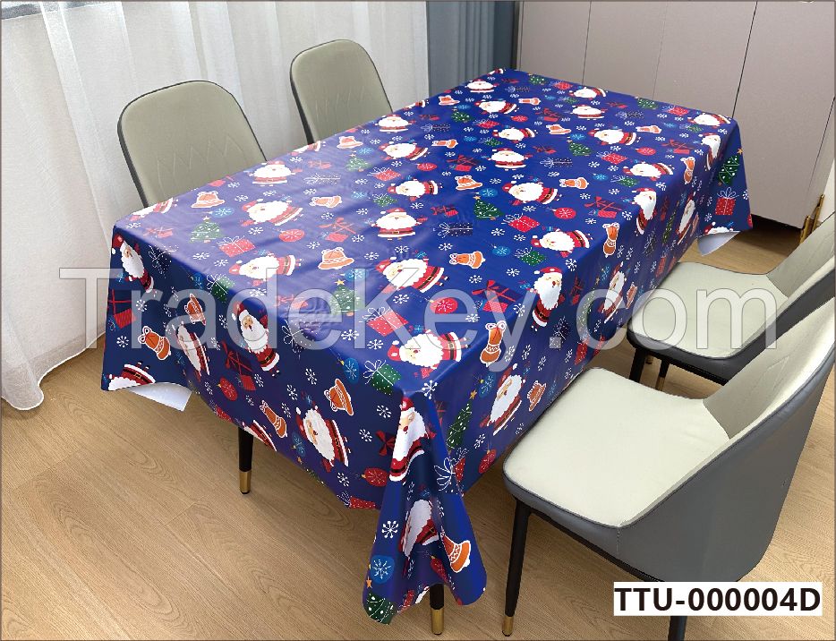  Rectangle Disposable Plastic Tablecloth For Christmas Holiday ,picnic, Birthday, Bbq, Party, Wedding (black, Rectangle, 54in. X108in.)