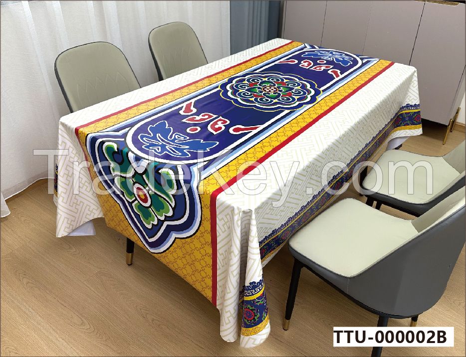 Great plastic tablecloth for parties, holiday parties, birthday parties, Christmas, Thanksgiving dinner, bbq, weddings, gatherings, trade shows, events, and any other occasions.