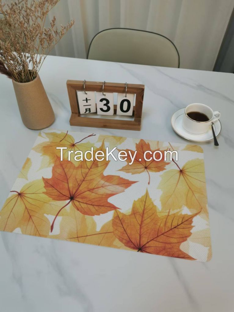 classic hotel dining 30*45 retangle  heat resistance placemats for dining table mat