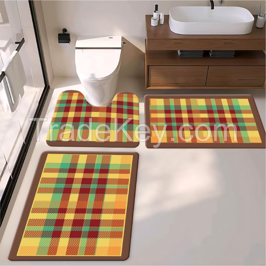 lattice shape Wear Resistance Bathroom Mat , Non-Slip bath  Shower Mat 