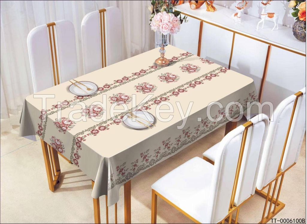 low price with good quality new  non-woven waterproof and oil proof tablecloth 137*2M 