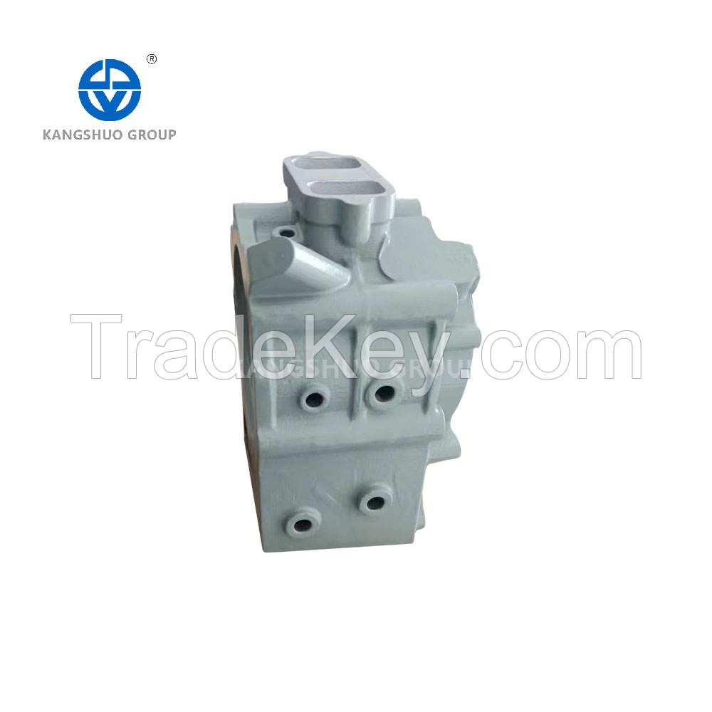 Cylinder head  semi-assembly  excavator diesel engine cylinder head casting services aluminum die casting services