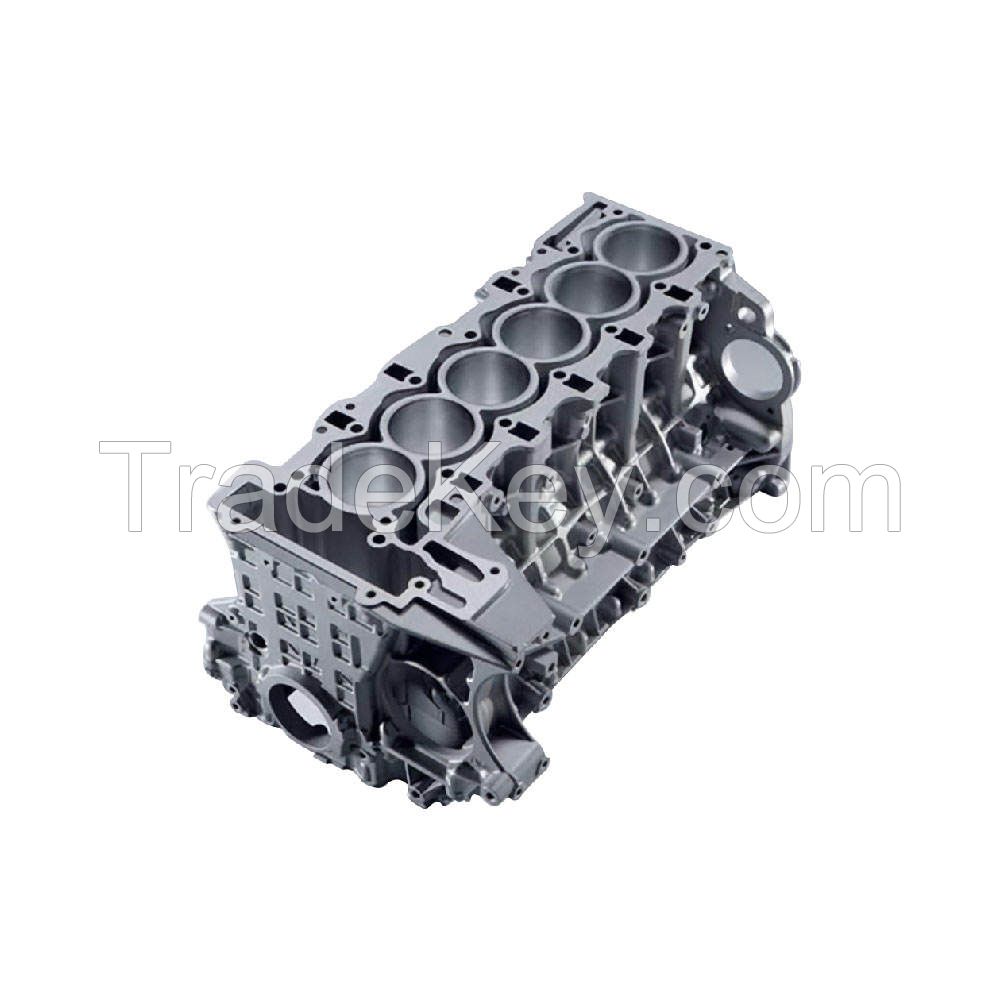 Vehicle cylinder block cast part custom cast machining iron sand aluminum die casting services parts