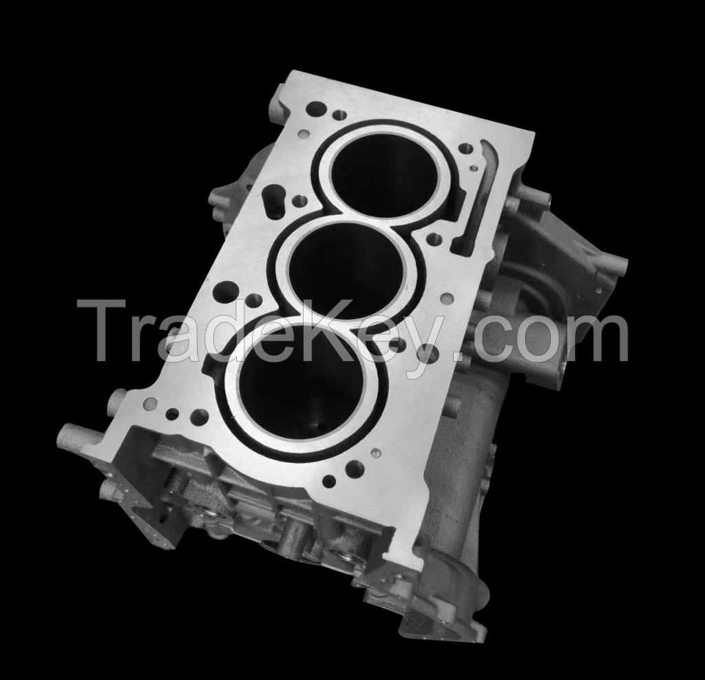 Passenger Car cylinder block cnc parts aluminum machining parts sand aluminum die casting services parts